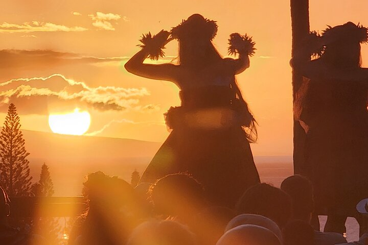 Sunset hula dancing.